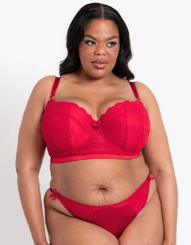 Liaison Vienna Padded Longline Balcony Bra Red