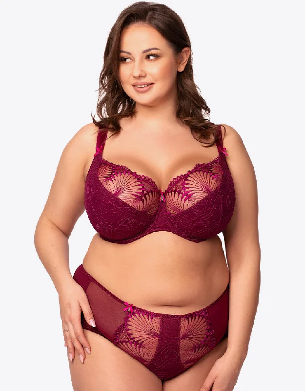 Nessa Selena Balconette Bra Magenta