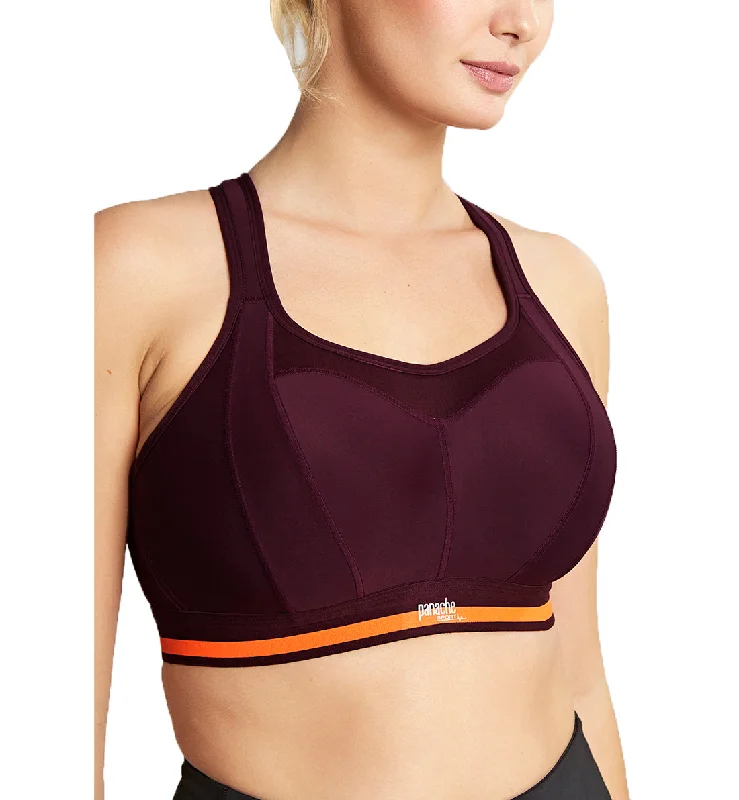 Panache Boundless Racerback Non-Wire Sports Bra (7341R) - Mulberry