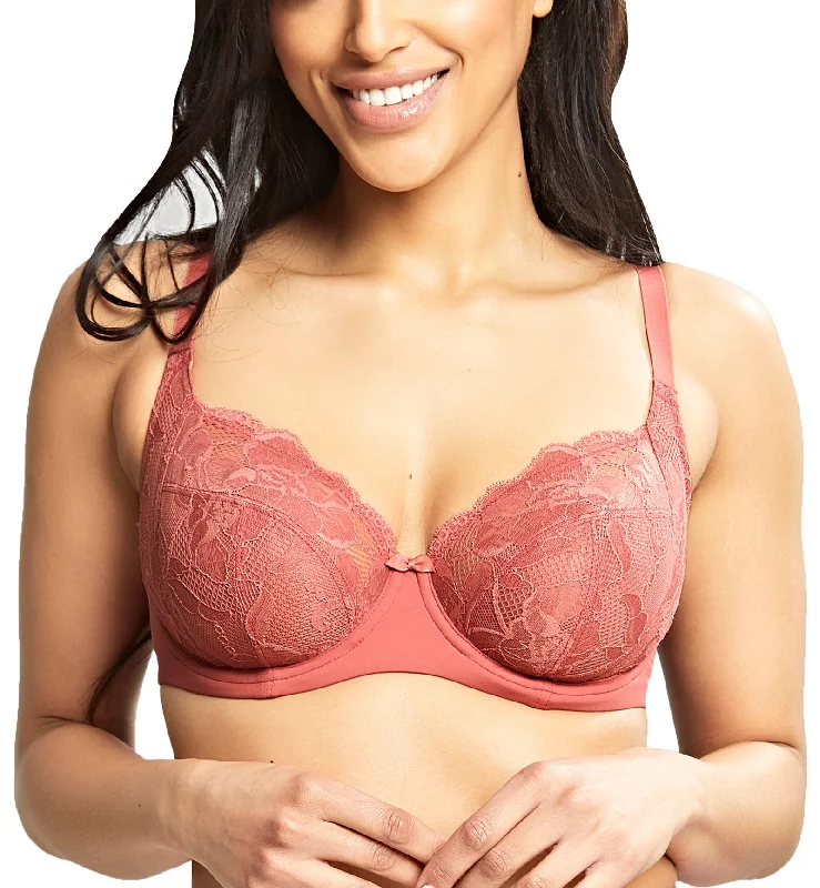 Panache Rocha Low Front Balconnet Underwire Bra (10341) - Garnet Rose