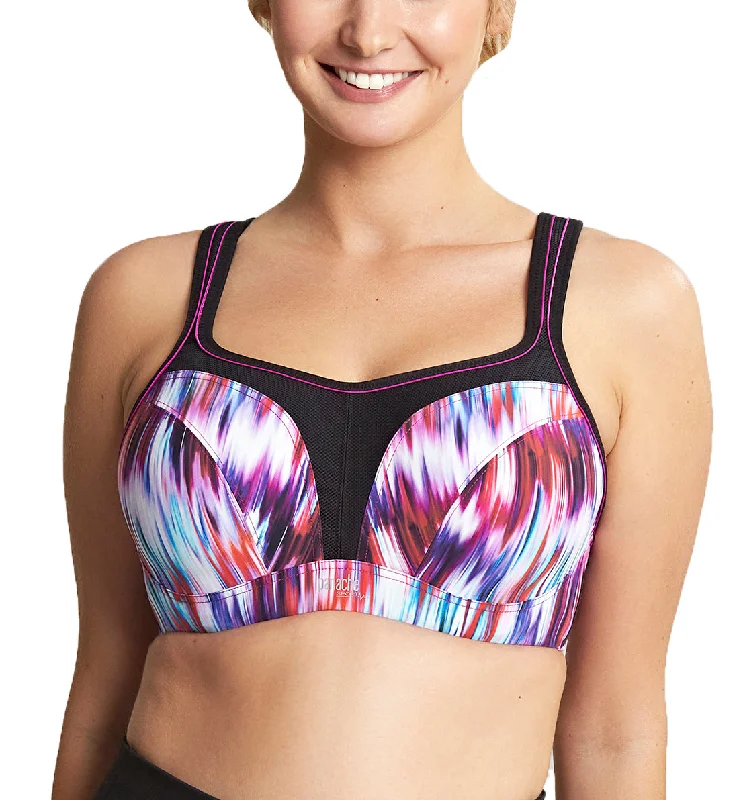 Panache Power Underwire Sports Bra (5021) - Digital Stripe