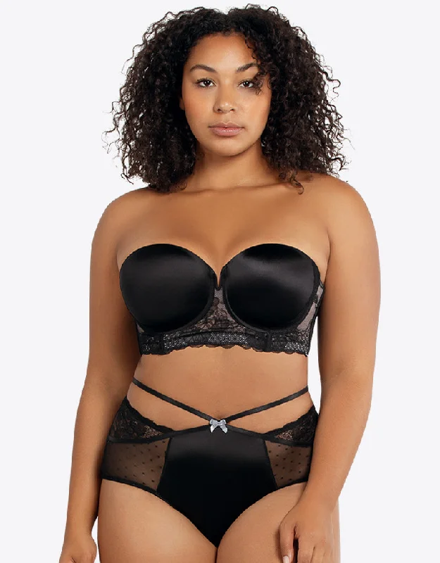 Parfait Amber Strapless Bra Black