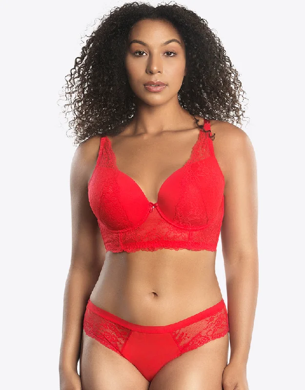 Parfait Sandrine Longline Bra Racing Red