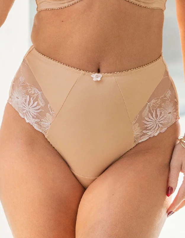 Pour Moi St Tropez High Waist Deep Brief Latte