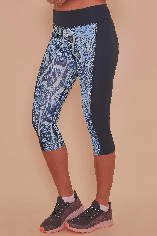 Printed Crop Leggings Snake