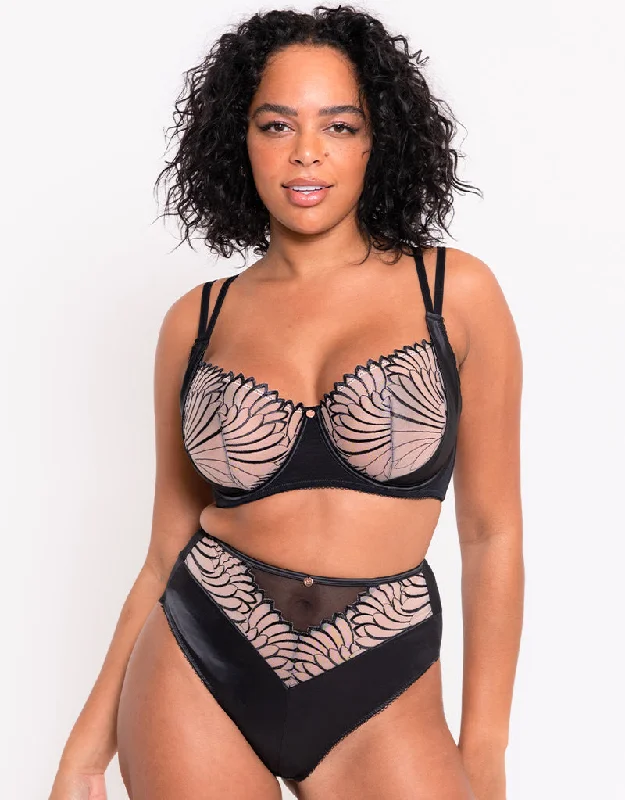 Scantilly Fallen Angel Balcony Bra Black