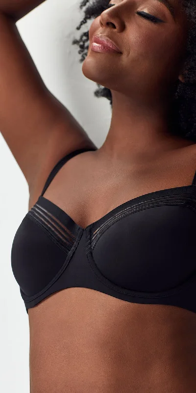 Second Skin Unlined Demi - Black