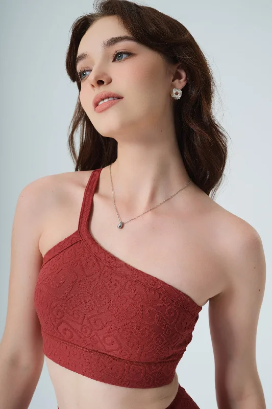 Serein 3D Single Strap Shoulder Bra - Merlot