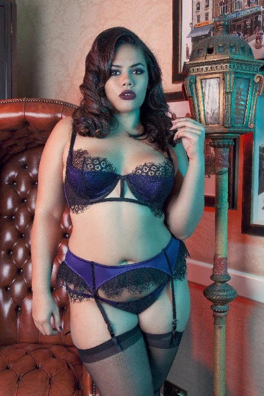 Sheba Purple Lace Bra Curve