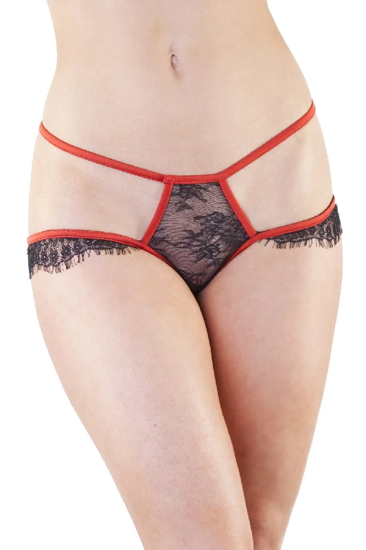 Tamara Rust and Black Lace Brief