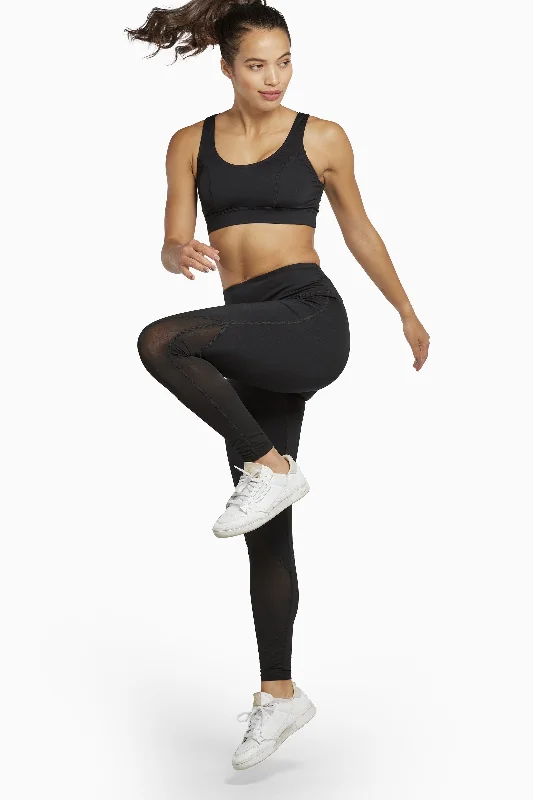 Mesh Panel High Waist Leggings