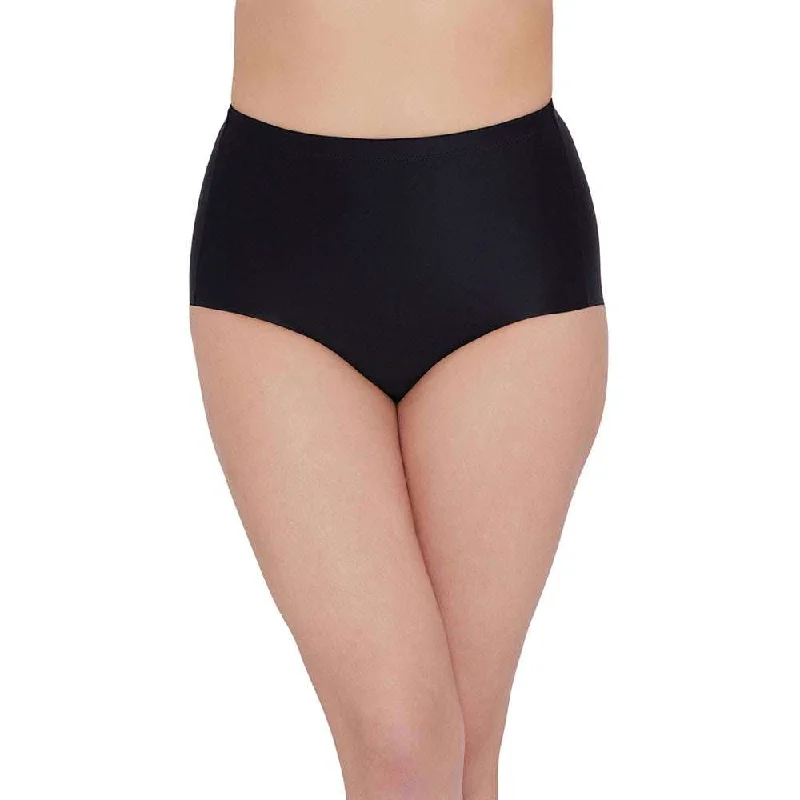 Girdle Collection  Mid Waist  Full Coverage Firm Control Seamless Thigh Shaper - Black