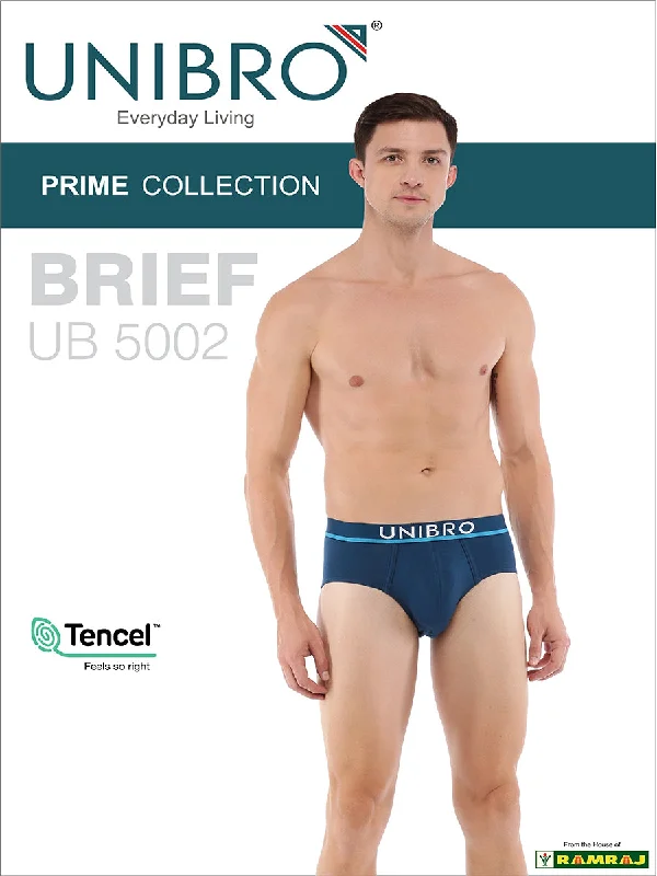 Men Premium Brief with Outer Elastic TENCEL™ Modal Fiber Fabric