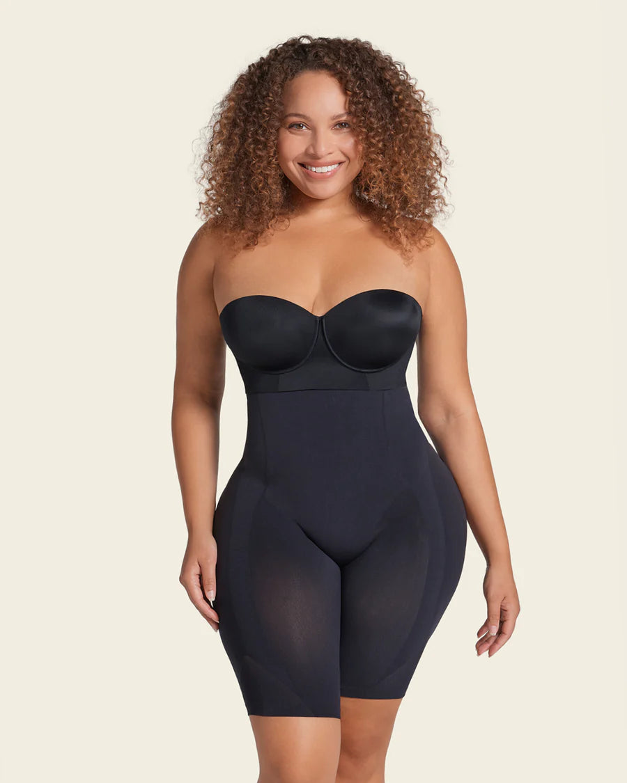 SEAMLESS HIGH WAIST SHAPEWEAR WITH THIGH COMPRESSION (Invisible Shaper Shorts)