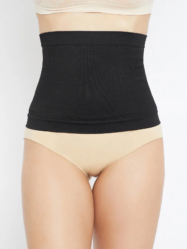 Seamless Tummy Tucker Belt - Black